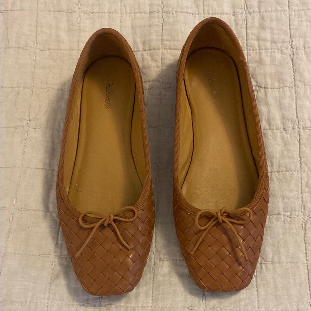 Madewell woven ballet flats size 8